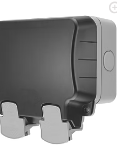 240 volt outdoor double socket for escalator pit.