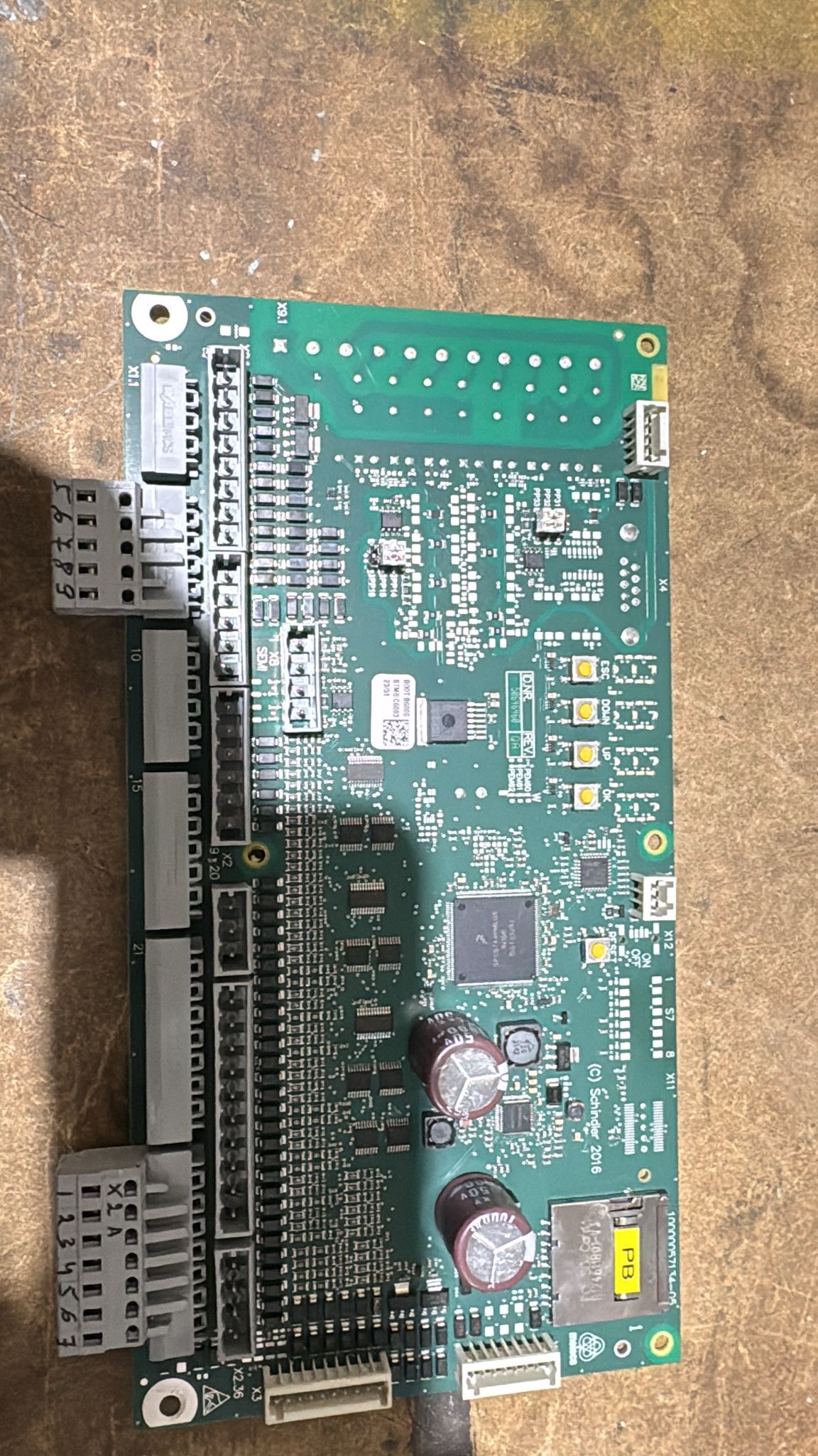 Schindler miconic 6 bottom PCB