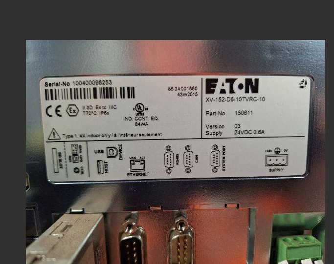 Schindler touch screen 
eaton 150611 version 3