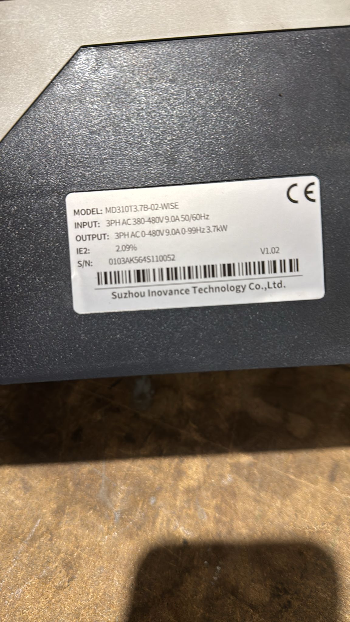 Monarch inverter
MD310T3.7B-02-WISE
